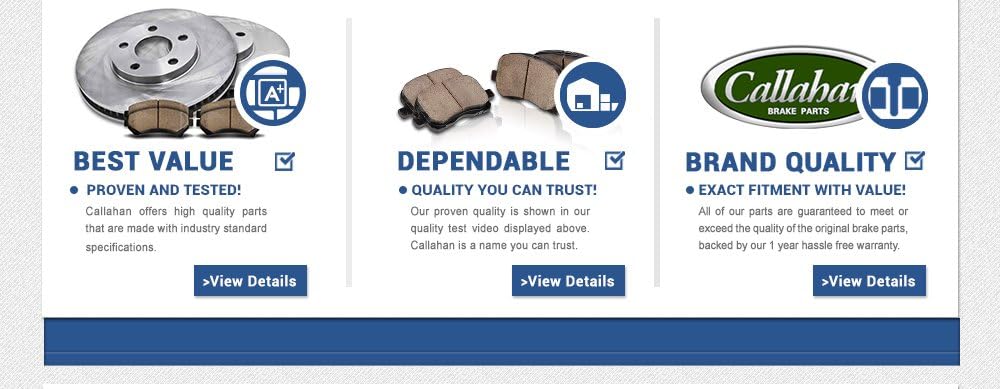 5 Lug Brake Disc Rotors and Ceramic Brake Pads with Clips X830534