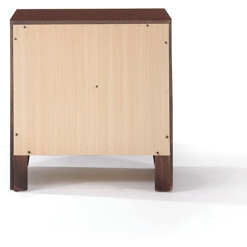 Brown Cherry 2-Drawer Nightstand D4025