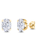 Oval GH Created Moissanite Stud Earrings N7531