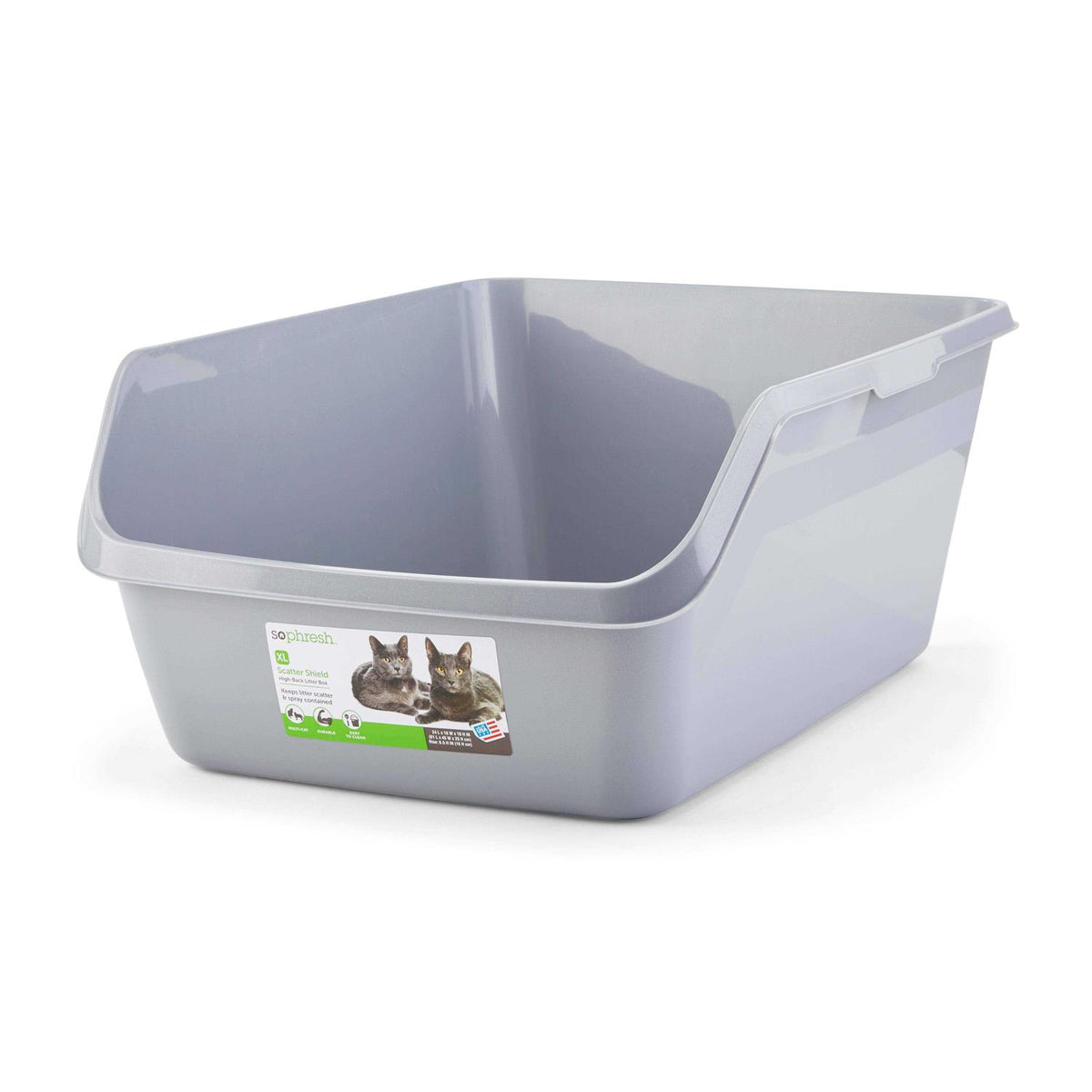 High-Back Litter Box U740