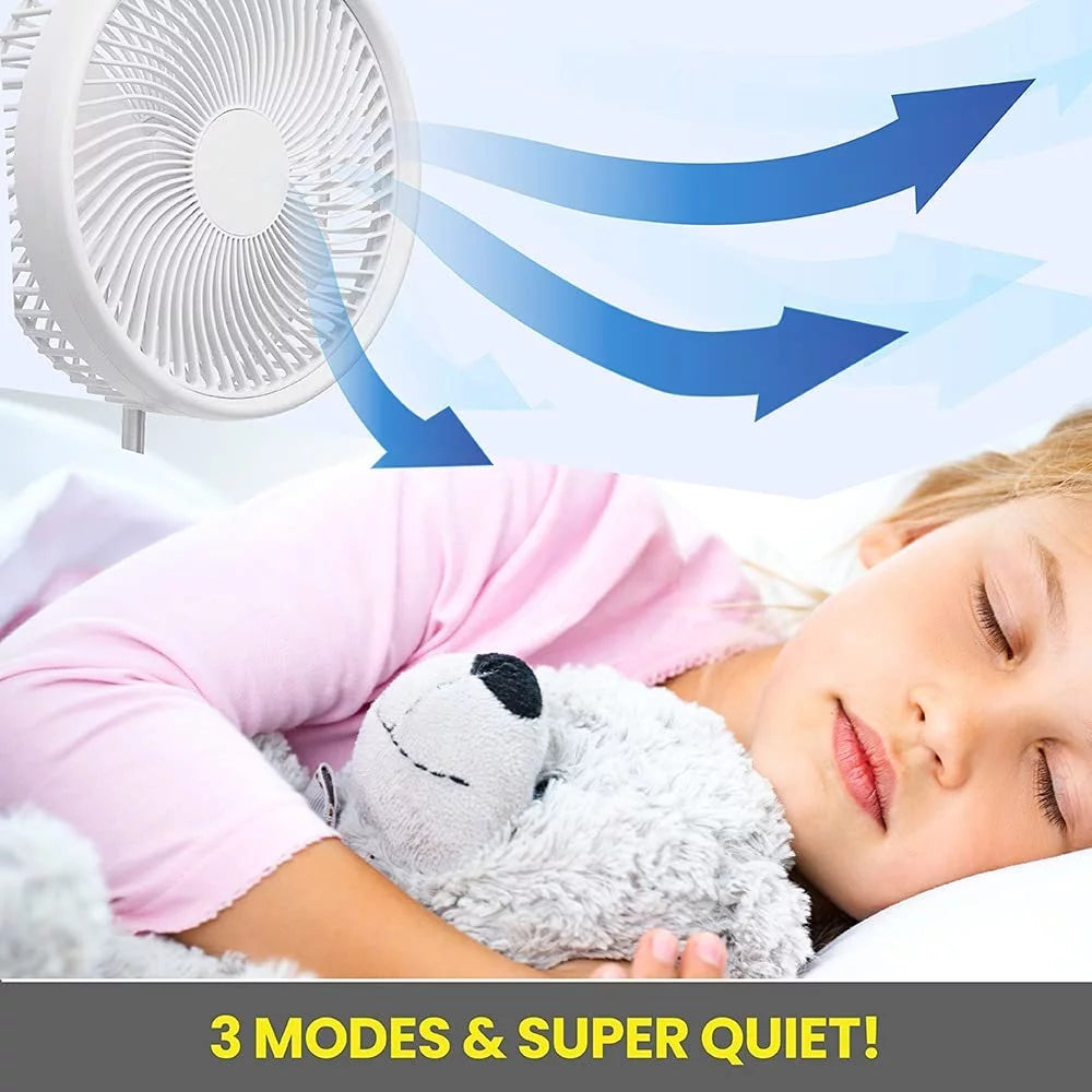 2in1 Foldable Portable Rechargeable Fan L36338