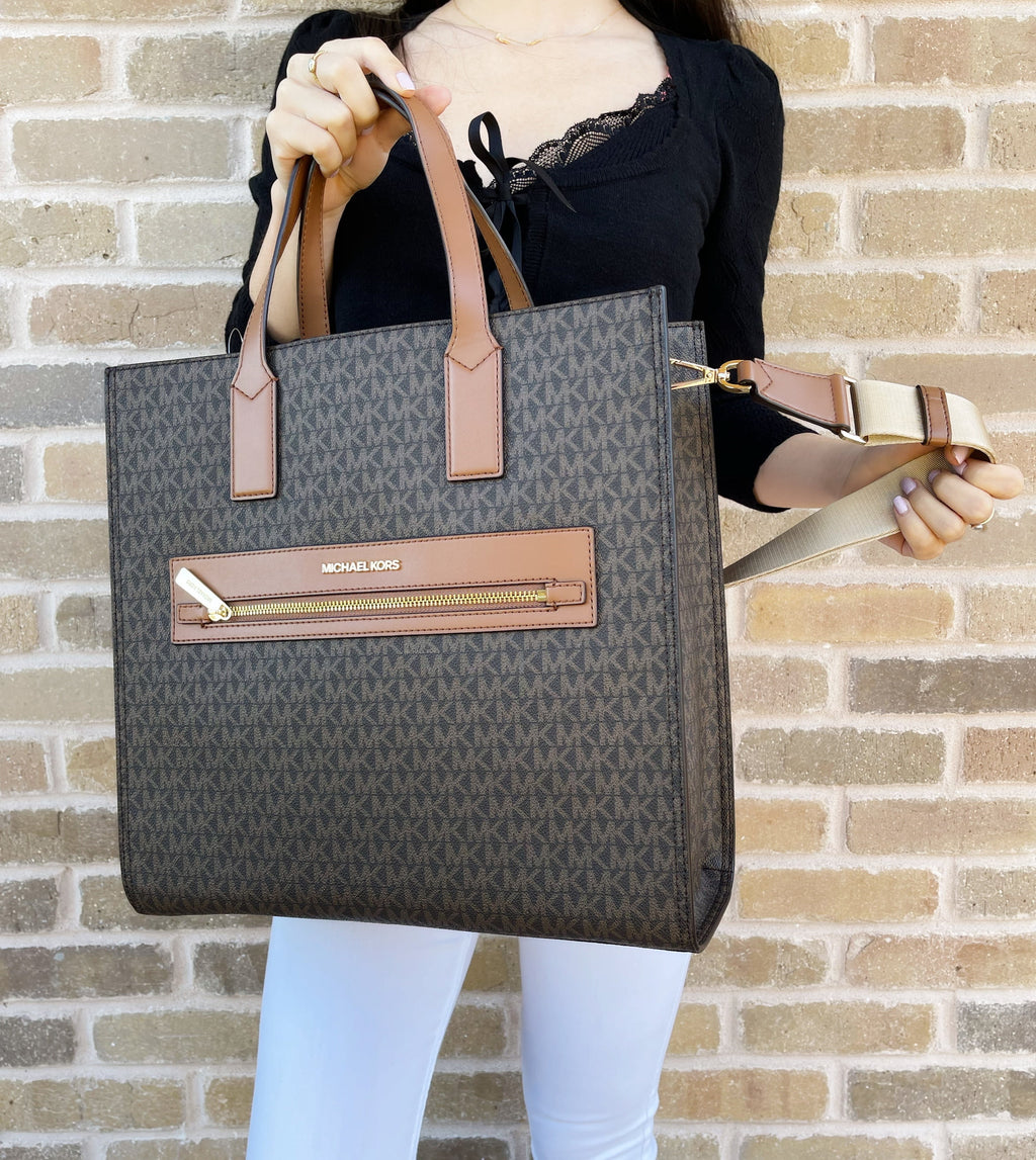 Brown Large Tote Crossbody V75800