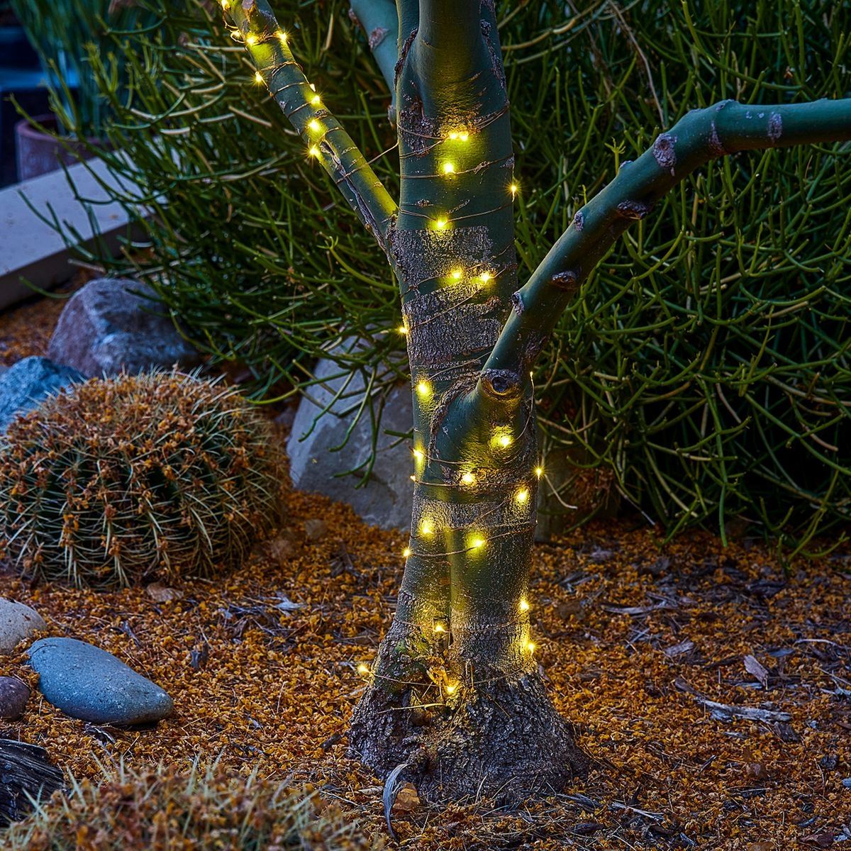 Warm White Copper Wire Lights with Remote J72160