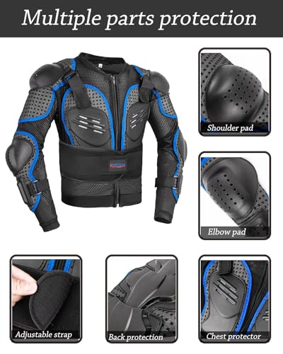 Kids Motorcycle Jacket with Chest Back Elbow Protection P722