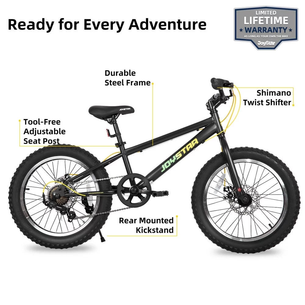 20 Inch 7 Speed Fat Tire Mountain Bike M80725