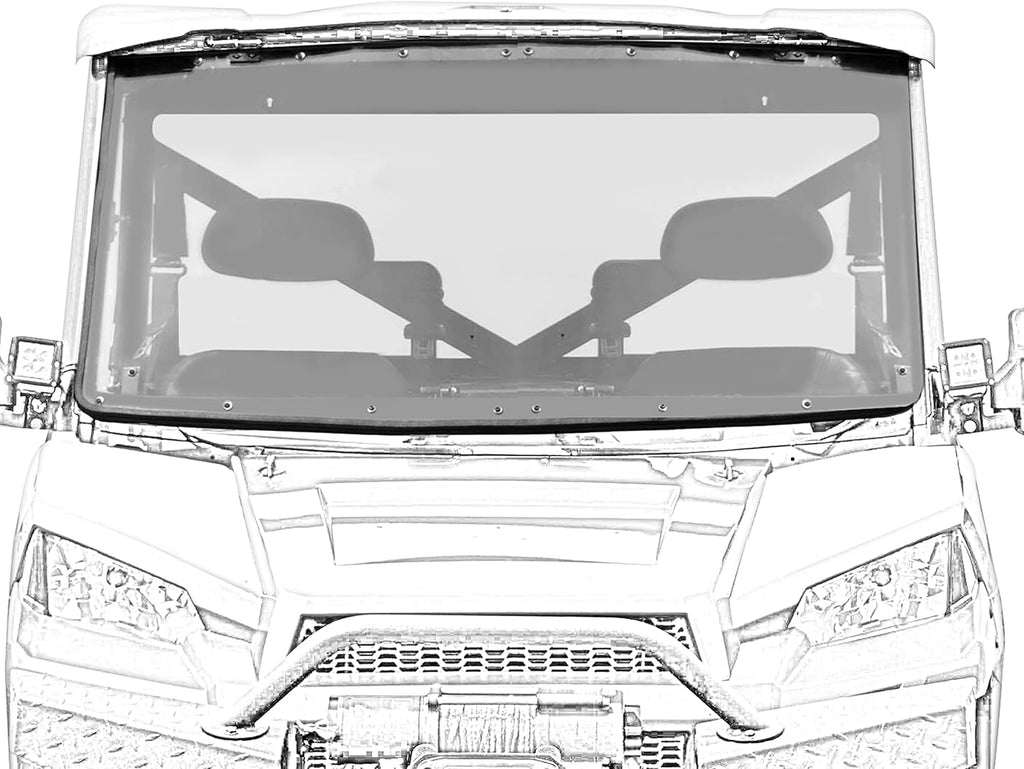 Full Flip Windshield for Polaris Ranger XP 900 & 900 Crew A17479