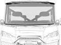 Full Flip Windshield for Polaris Ranger XP 900 & 900 Crew A17479