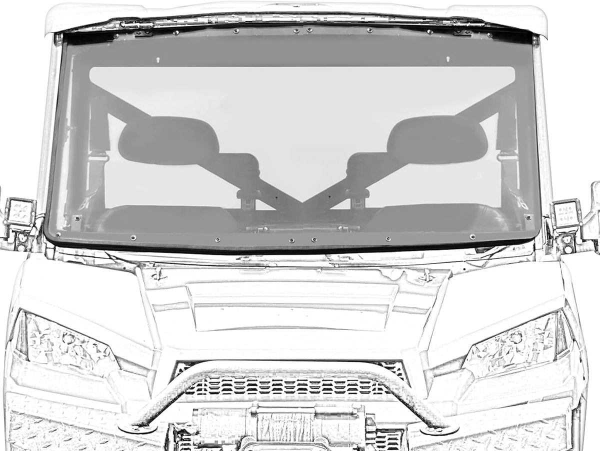 Full Flip Windshield for Polaris Ranger XP 900 & 900 Crew A17479
