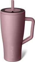 30 oz Stainless Steel Tumbler with Handle and Straw I195