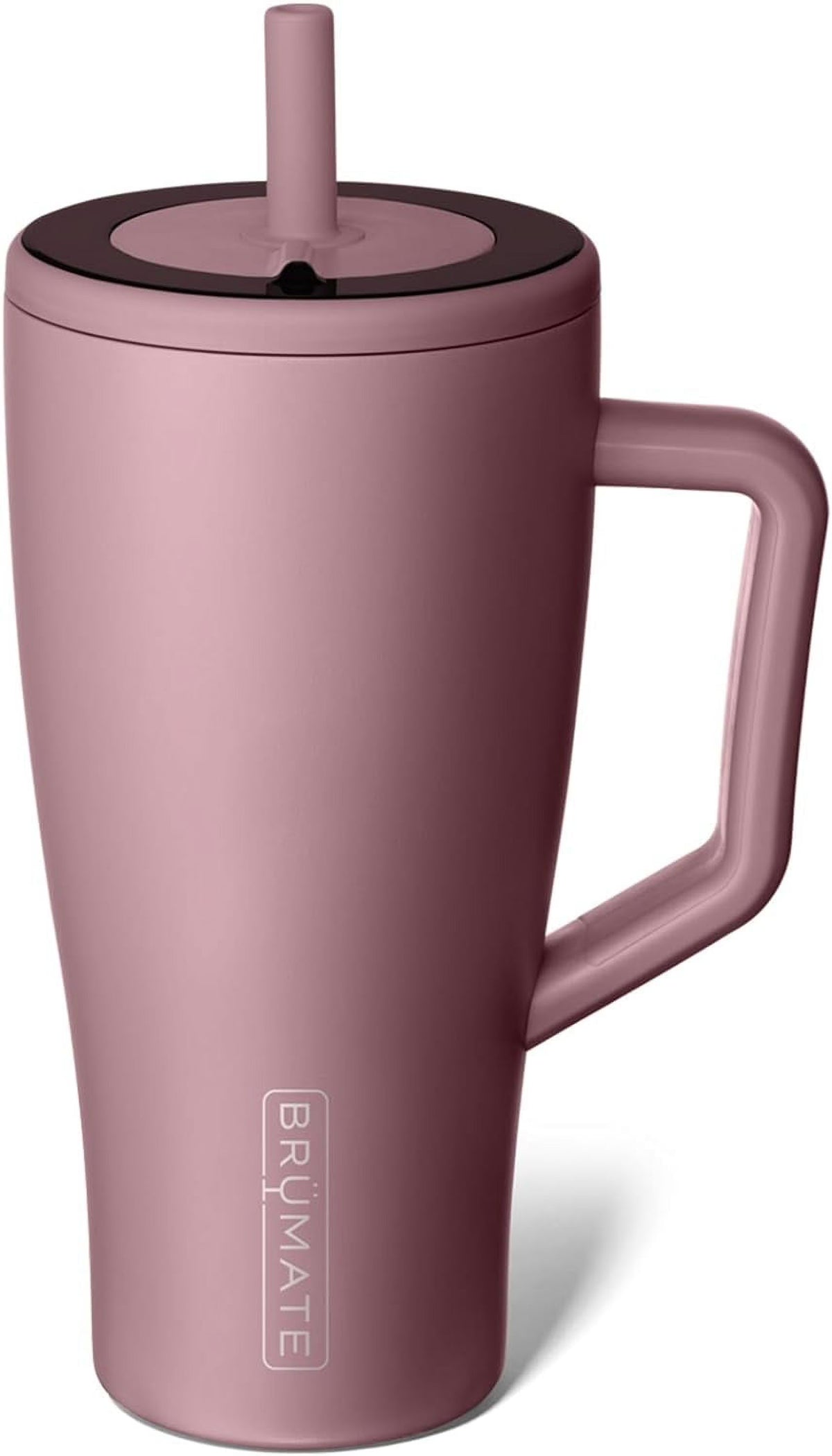 30 oz Stainless Steel Tumbler with Handle and Straw I195