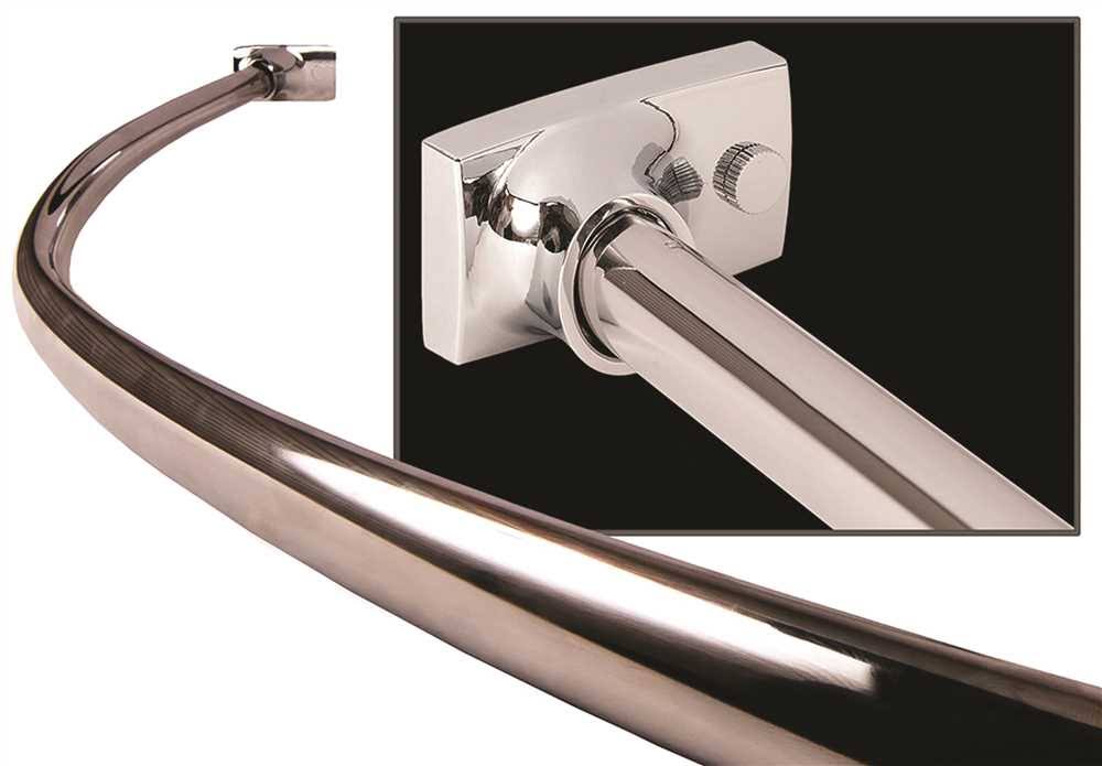 Satin Stainless Steel Curved Shower Rod 5 ft 6 Pack J43165
