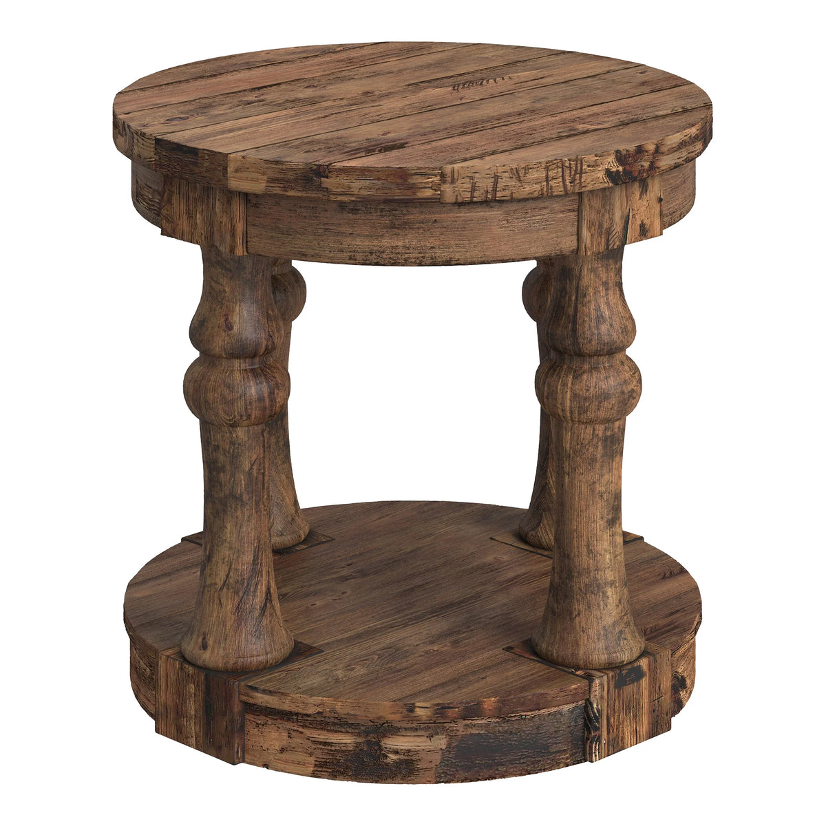 Oak 1-Shelf End Table J860125