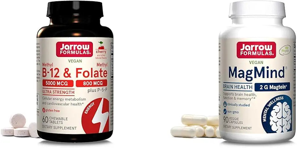5000 mcg Methyl B-12 & 800 mcg Methyl Folate Dietary Supplement L263