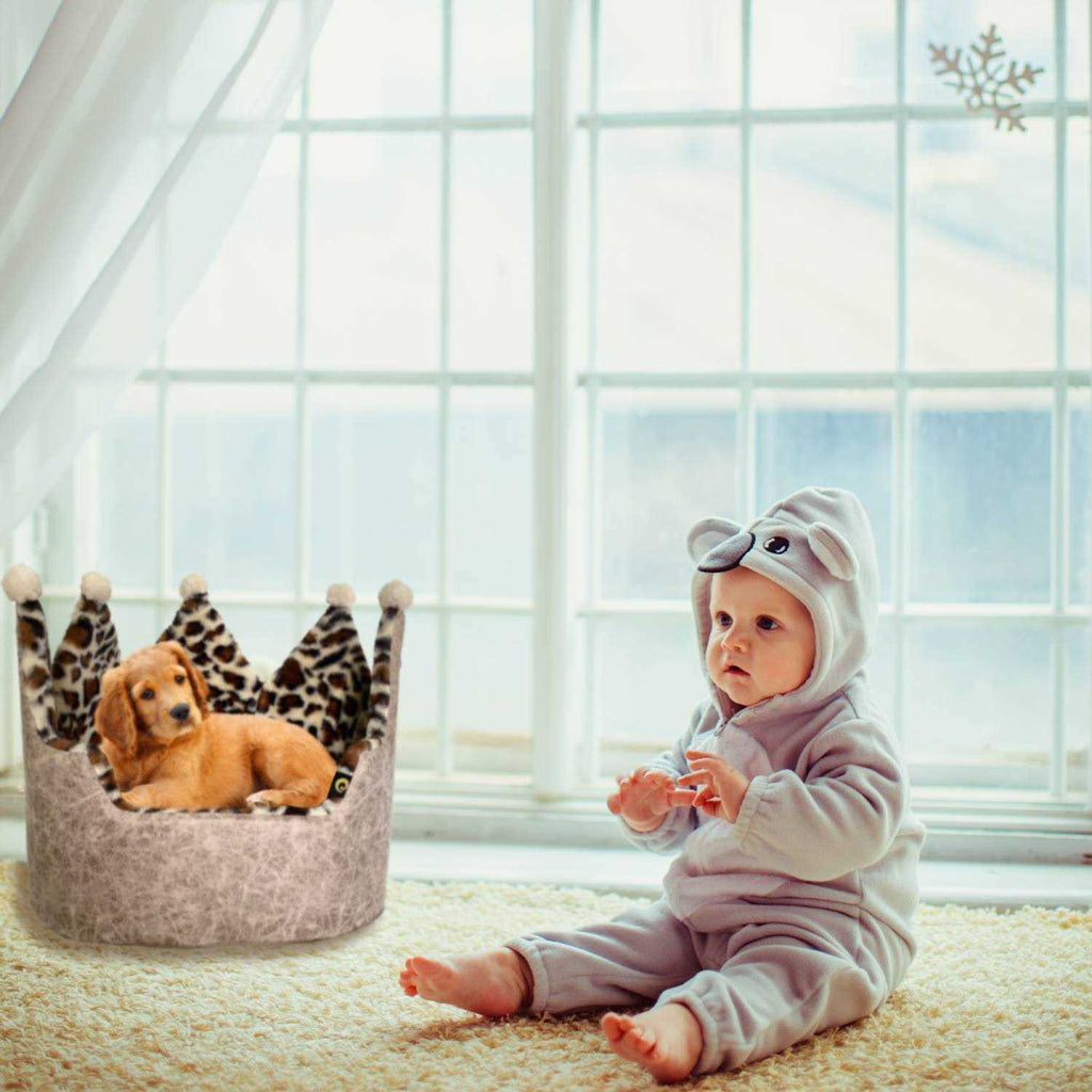 Leopard Crown Pet Bed K6556