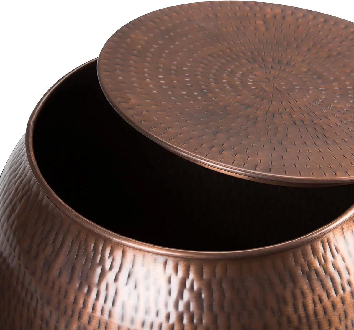 19 Inch Metal Storage Accent Side Table T660