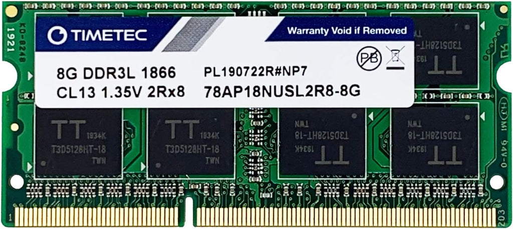 16GB KIT (2x8GB) DDR3/DDR3L 1600MHz PC3L-12800 1.35V Non-ECC Unbuffered SODIMM RAM Pack of 2 G2056