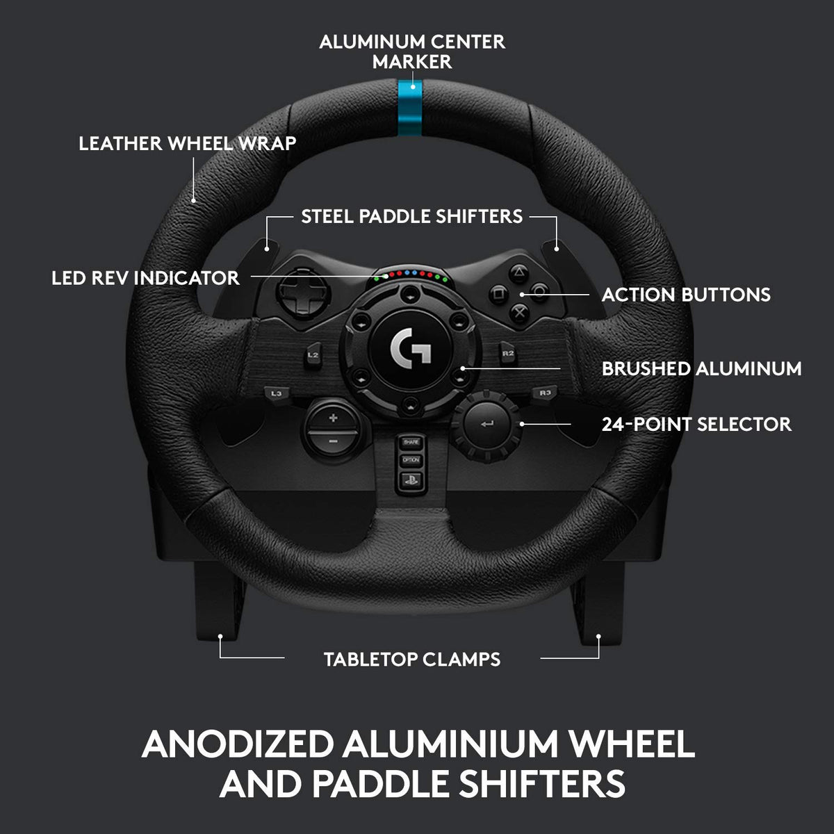 Racing Wheel and Pedals Sim Driving Wheel U171966
