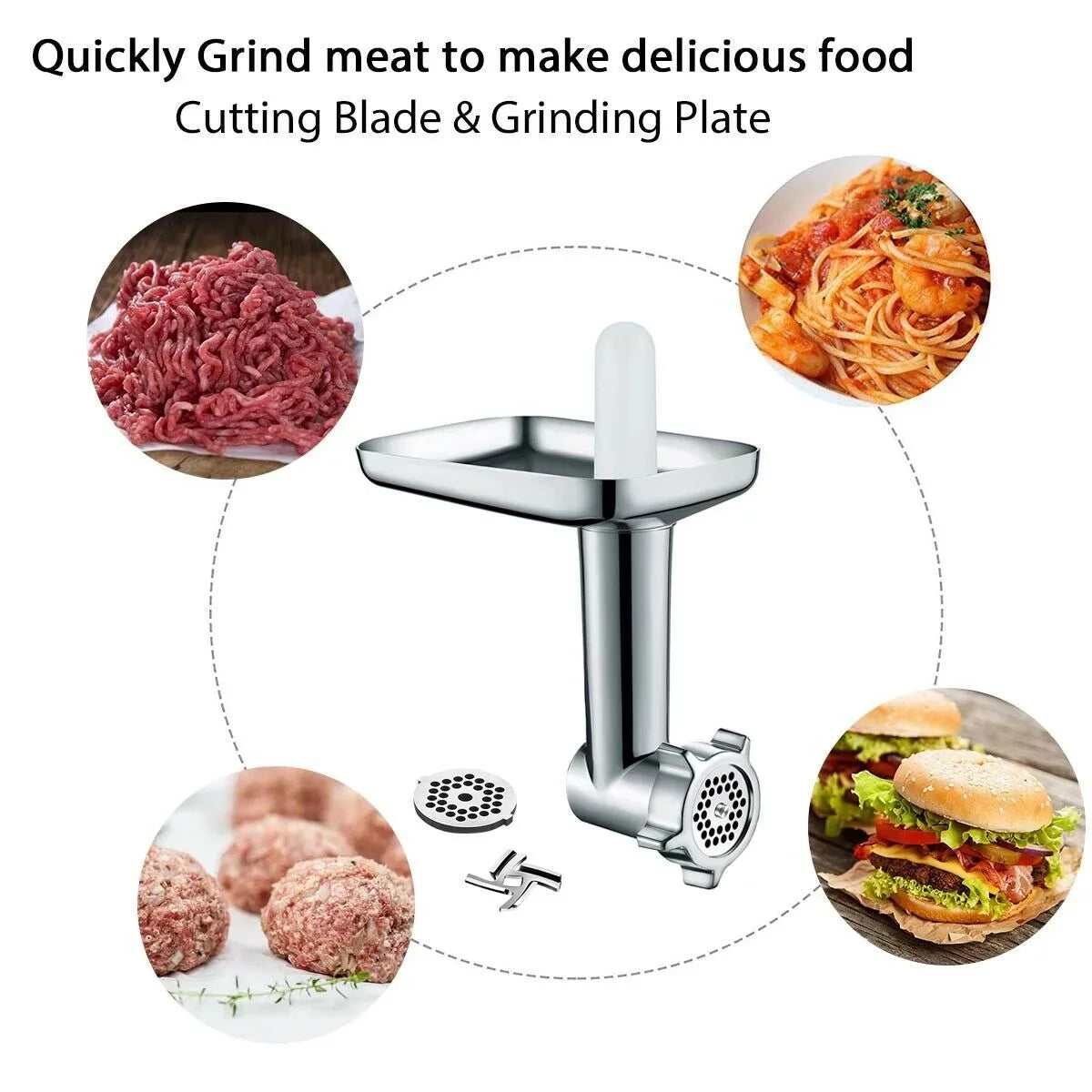 Meat Grinder Attachment for KitchenAid Stand Mixers K6127
