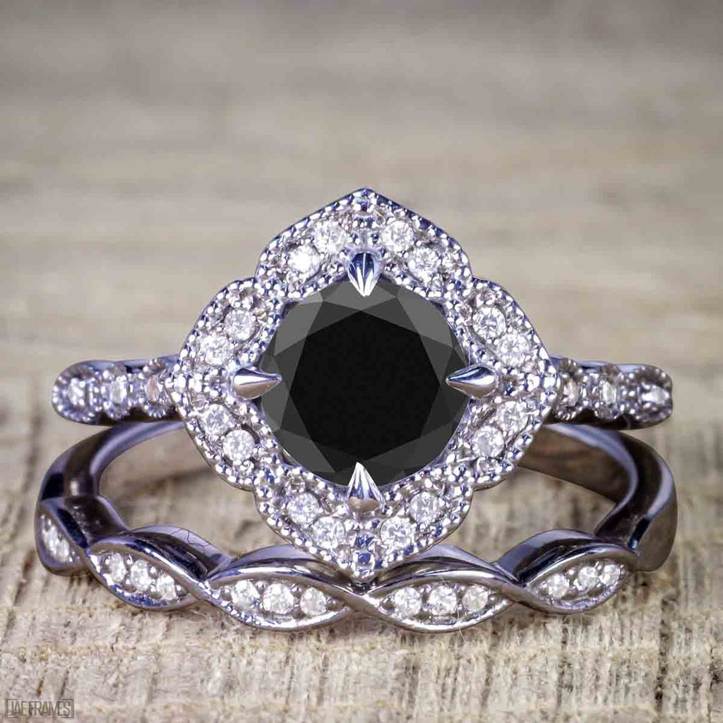 Black Diamond 3pcs Ring Set B13657