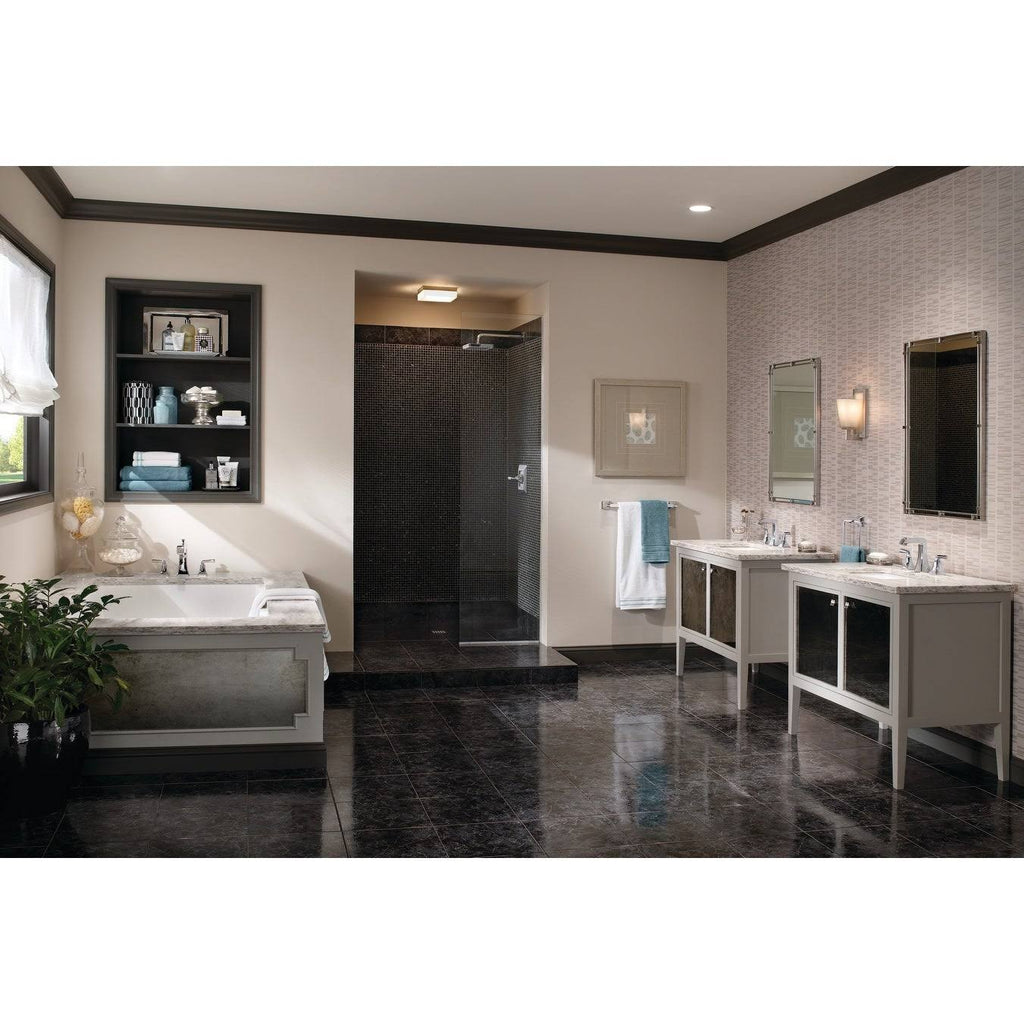 Polished Nickel Roman Tub Filler Faucet Double Handle T4133