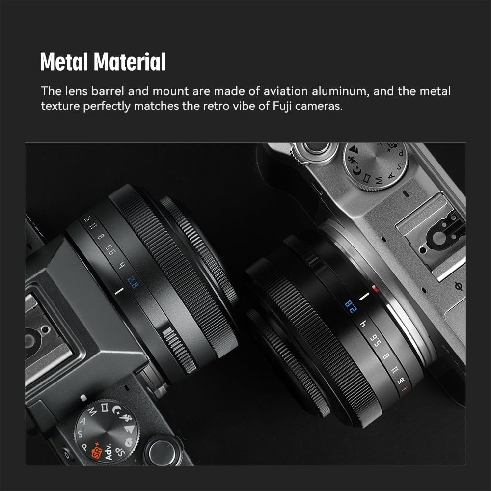 Black 27mm f2.8 APS-C Pancake Lens T274
