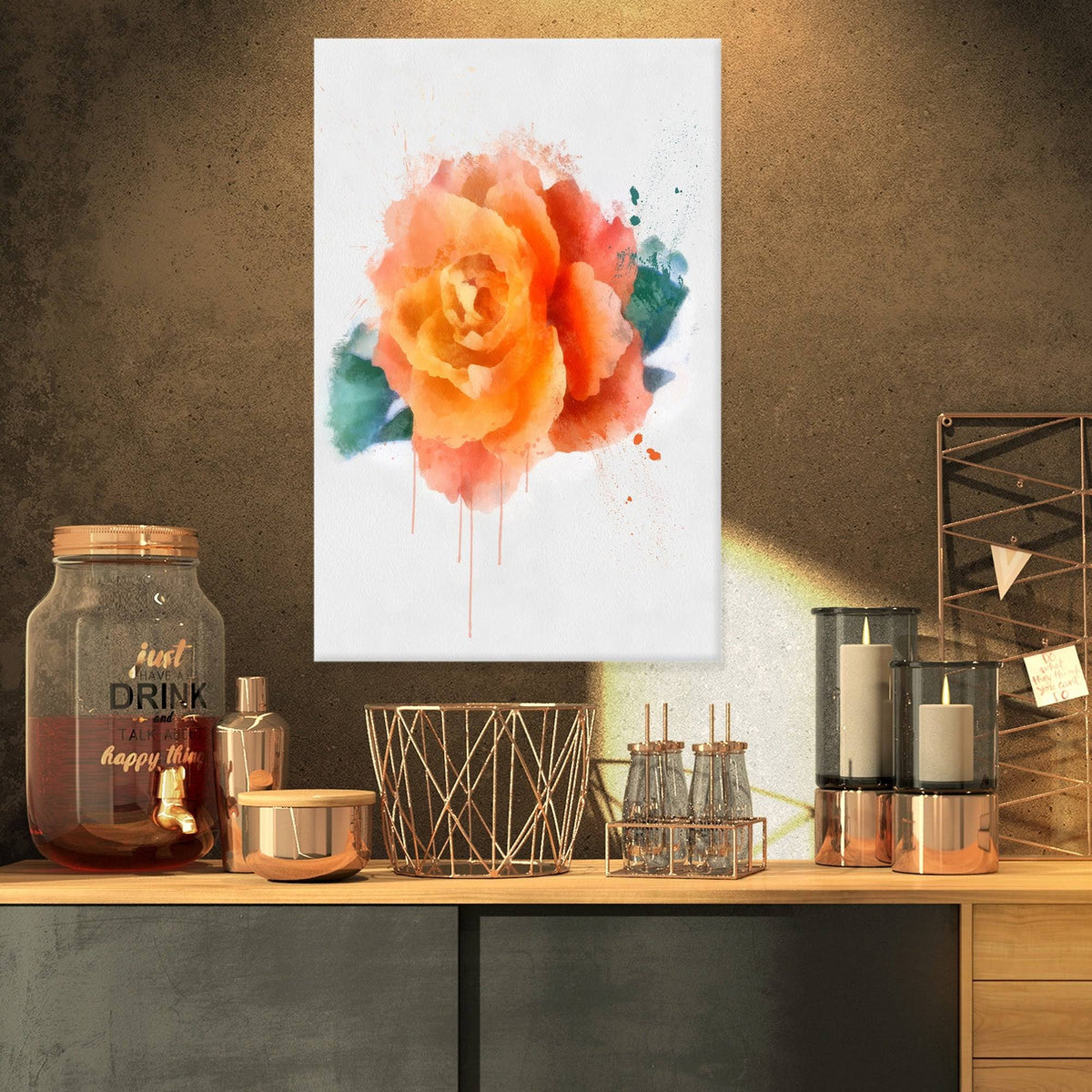 Extra Large Floral Canvas Art H945