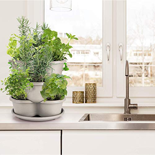 Terracotta 5-Tier Stackable Planter C85796