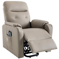 Grey Leather Electric Power Lift Recliner Chair with Massage Z8389