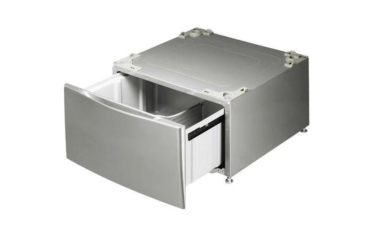 White Laundry Pedestal with Drawer H58819