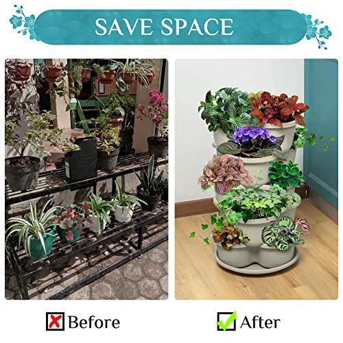 Terracotta 5-Tier Stackable Planter C85796