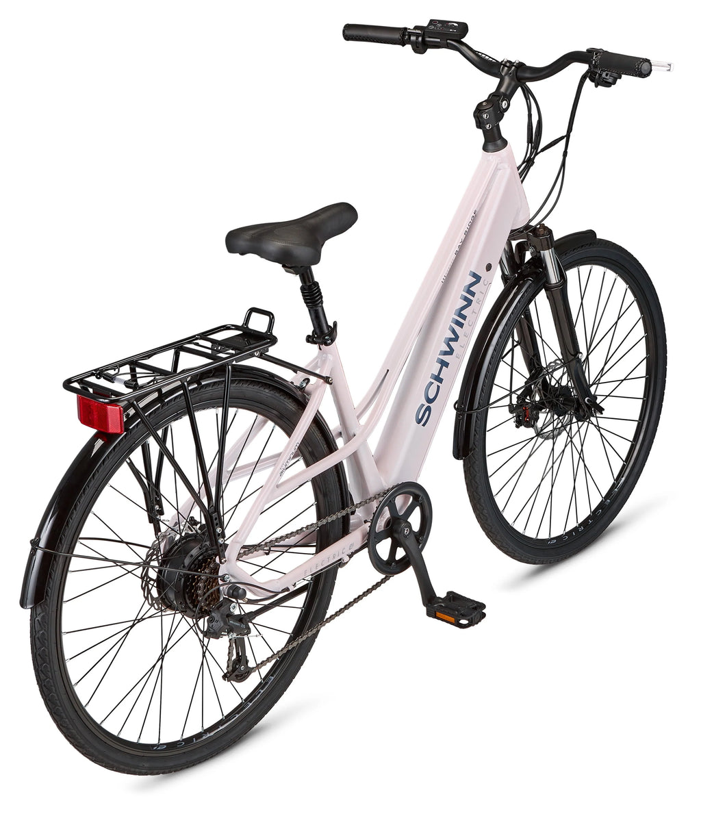 700c 7 Speed 250w Hybrid Electric Bike Aurora White X4388