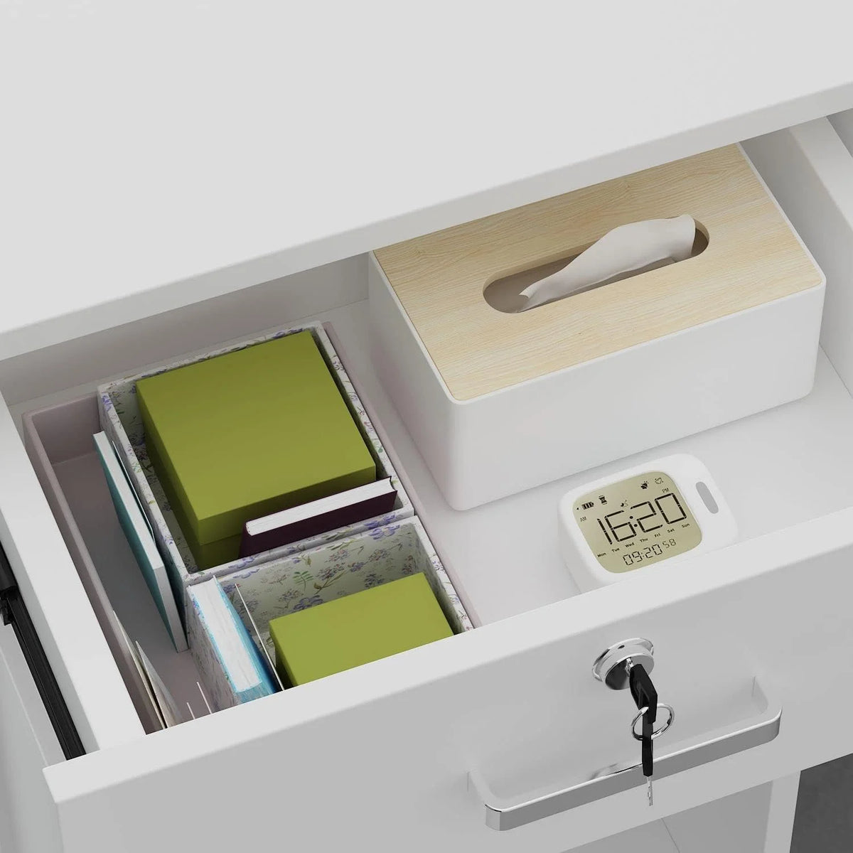 L-Shaped Black Reception Desk T933