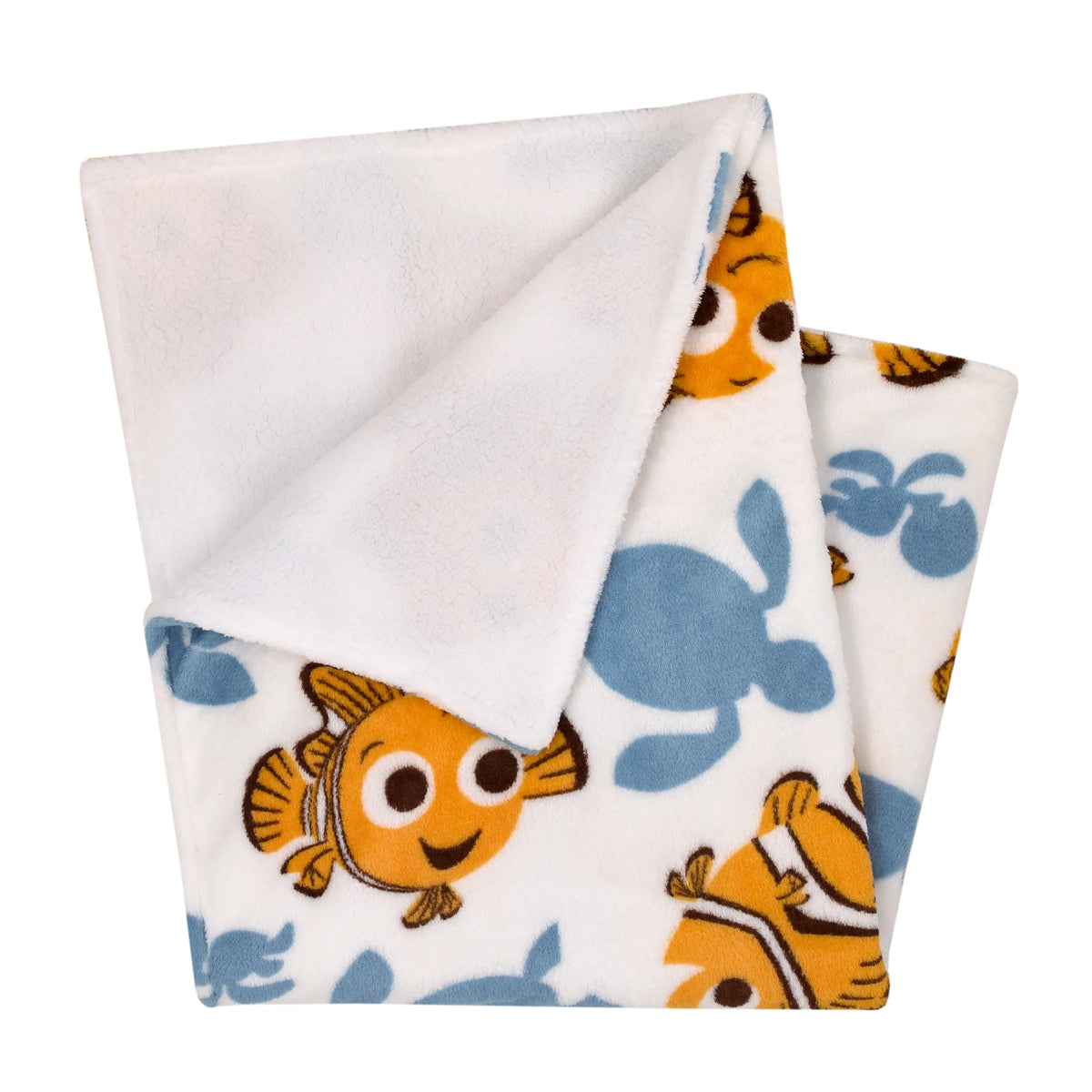 Orange and Teal Sherpa Baby Blanket C811763