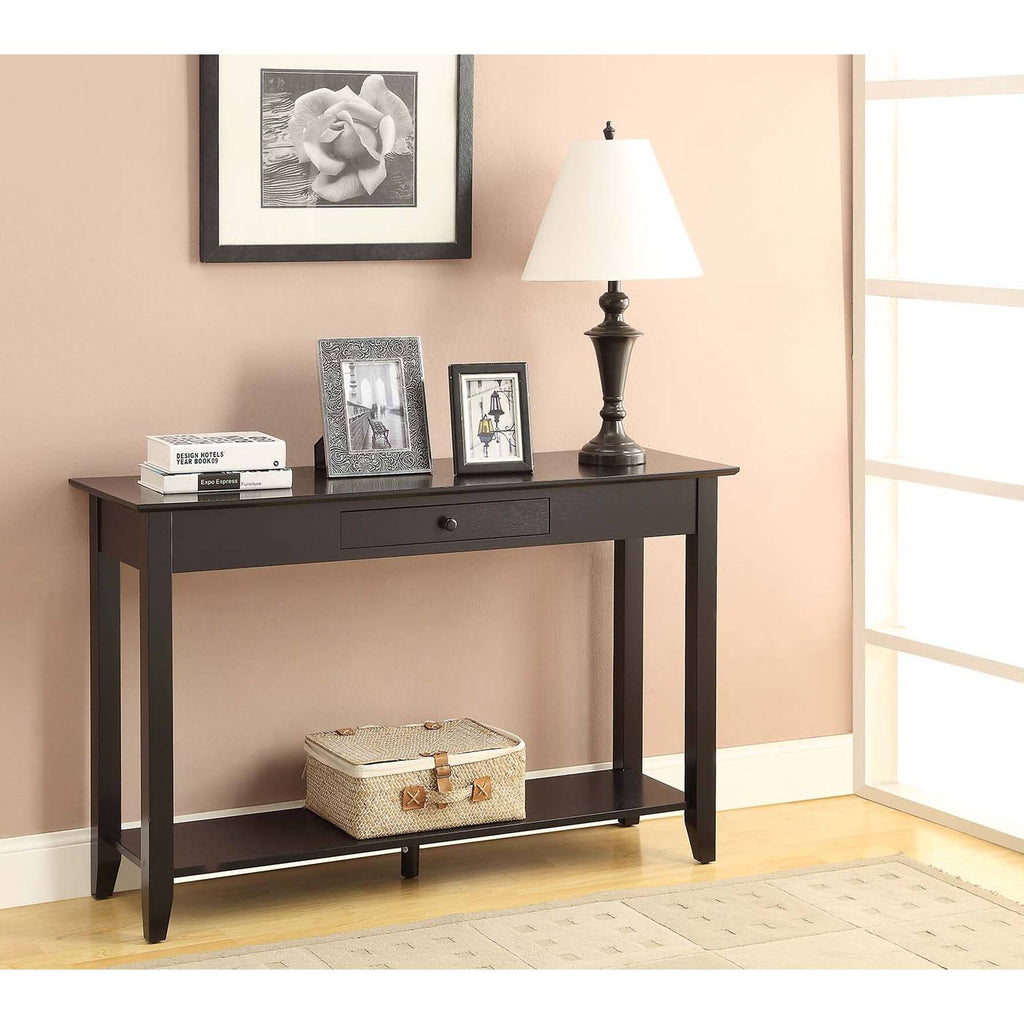 Espresso Single-Drawer Console Table O6461