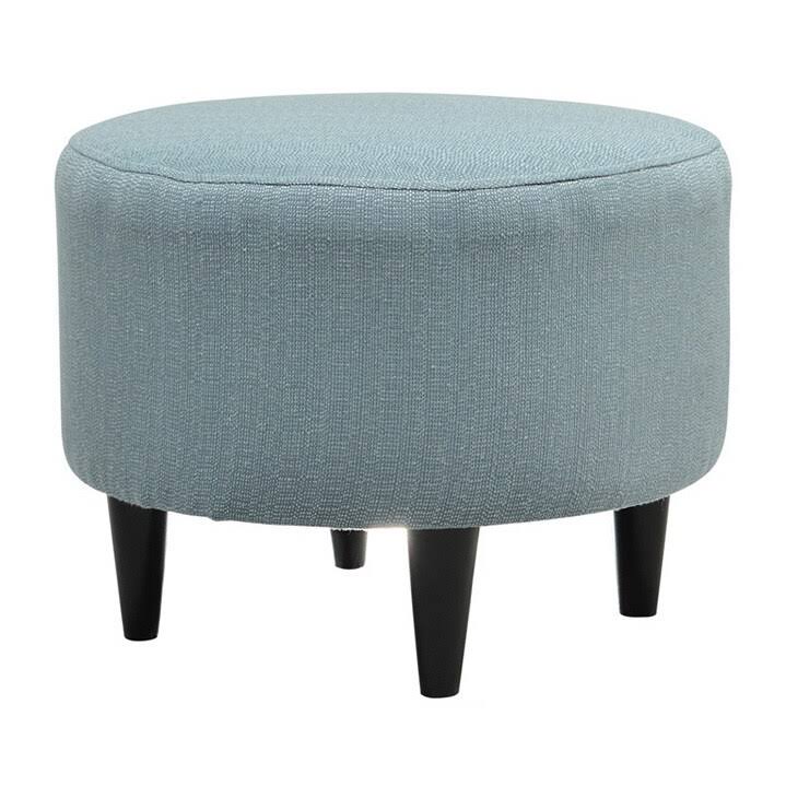 Charcoal Round Ottoman I70189