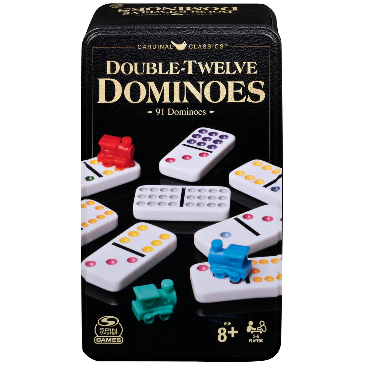 Double Twelve Dominoes Set in Storage Tin R731