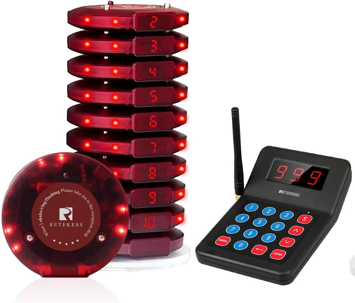 10 Food Pagers U700356