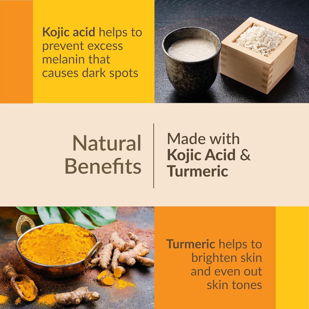 3-Pack Turmeric Kojic Acid Soap Bar N6082