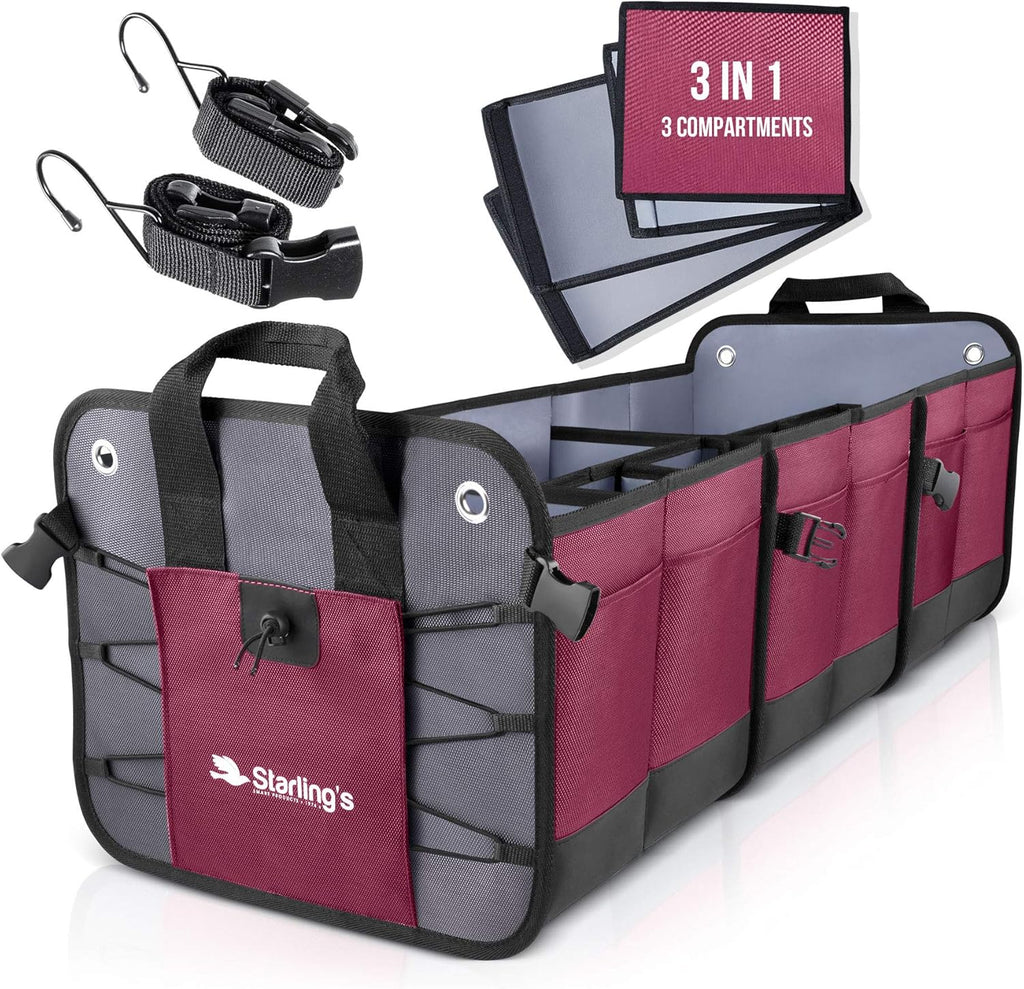 Car Trunk Organizer, 3 Compartments T93013