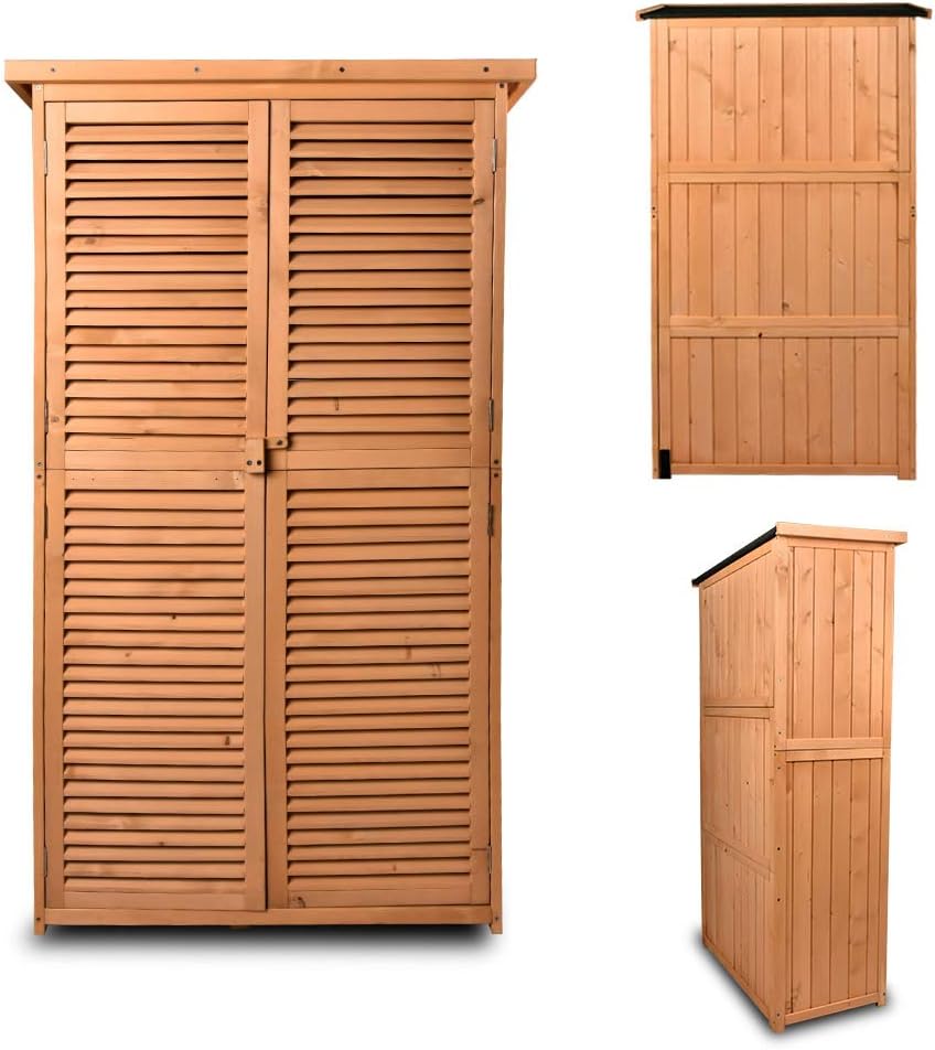 63 Outdoor Fir Wood Storage Shed V41002