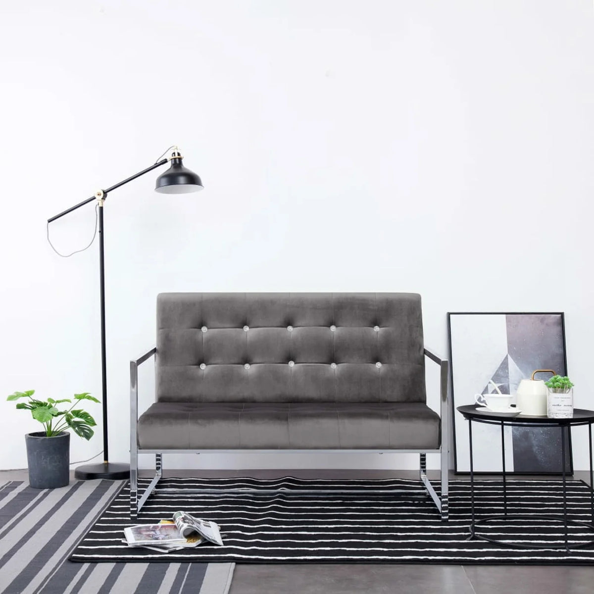 2-Seater Sofa Dark Gray T43368