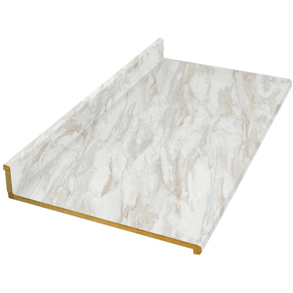 8 ft. White Laminate Countertop H9348