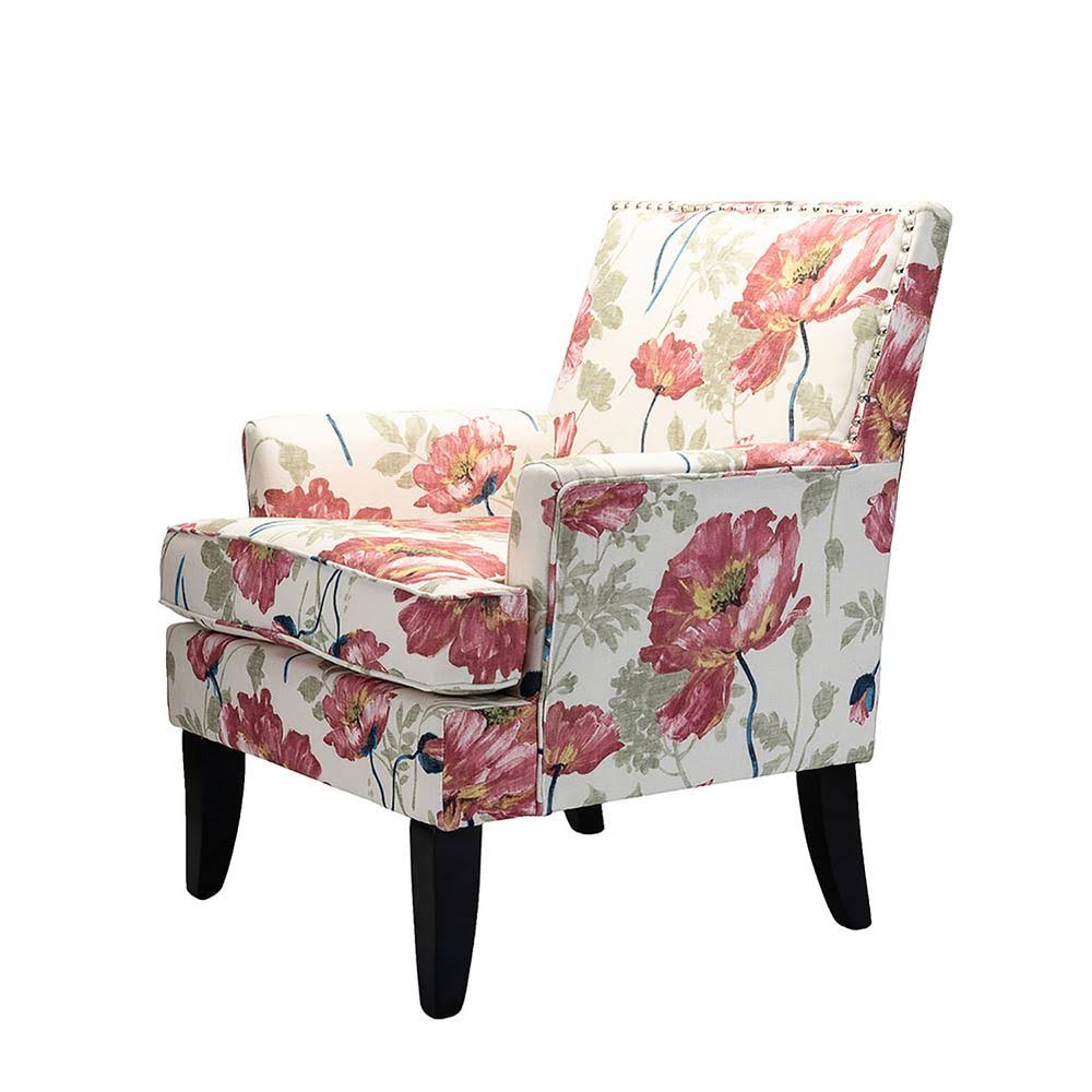 Red and Yellow Nailhead Trim Arm Chair W674471