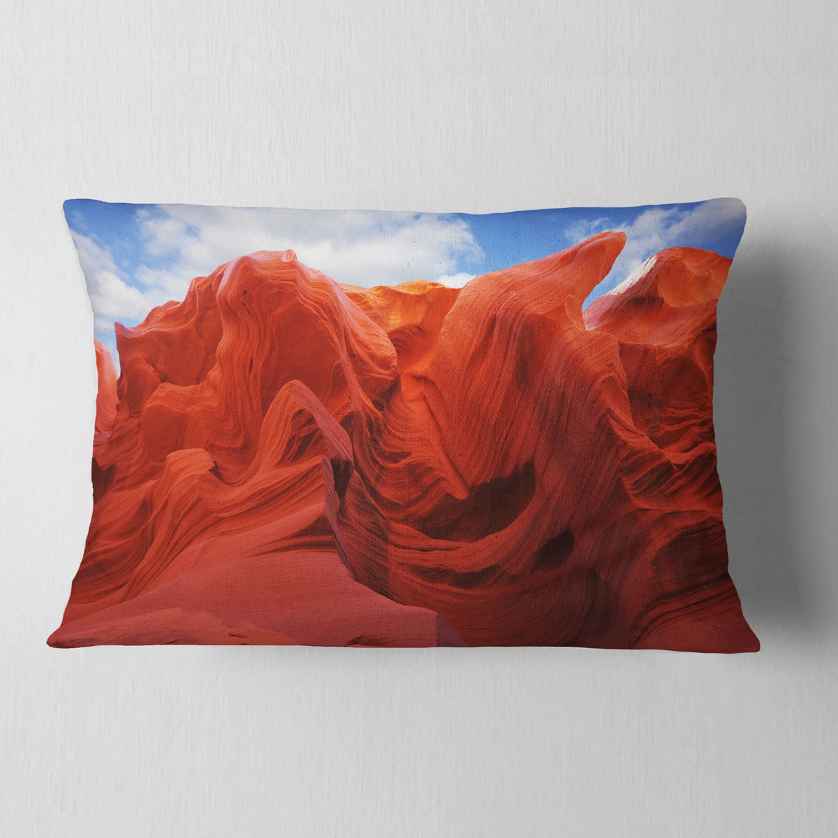 Red and Orange Photography Throw Pillow F153289