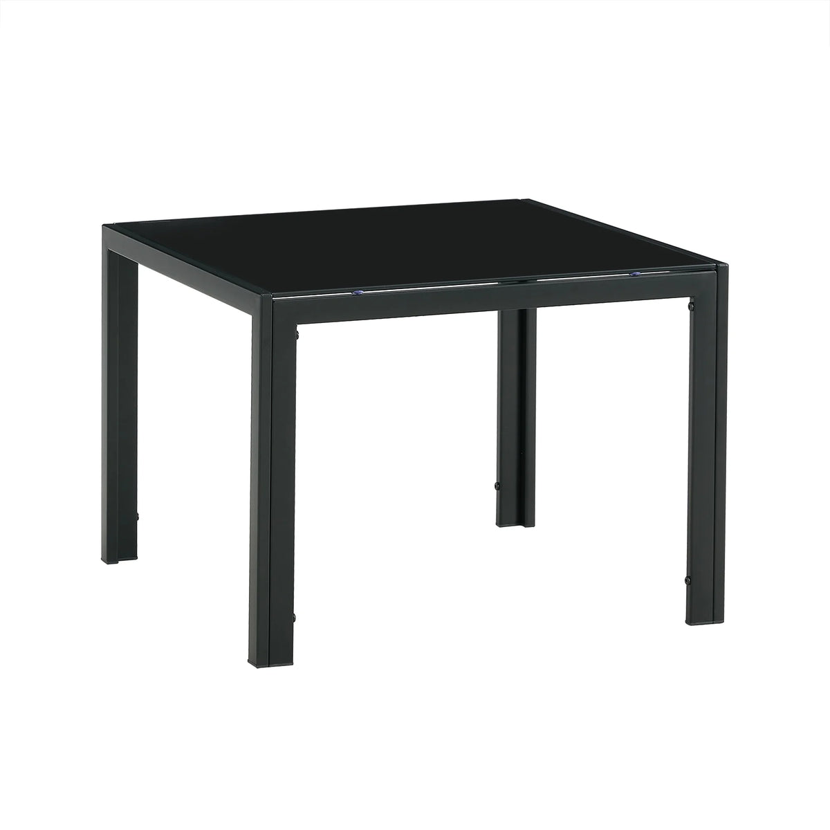 Glass Coffee Table Set of 2 Black F288033