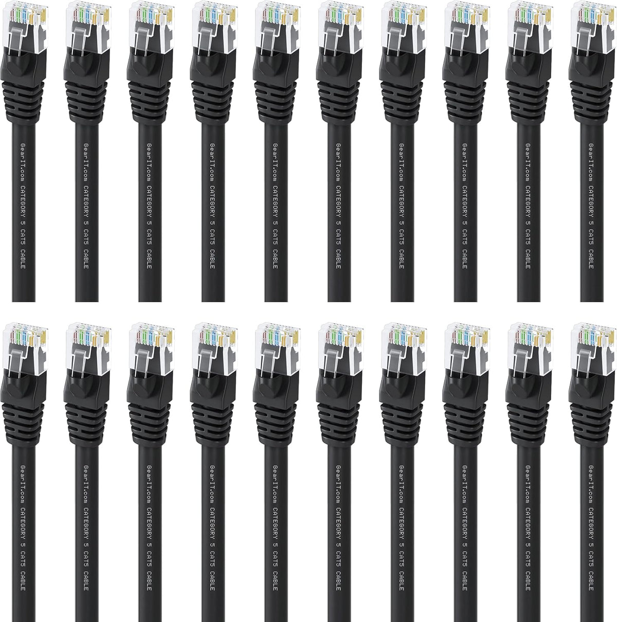 Cat5e Ethernet Patch Cable 1.5 Feet Black Y661190