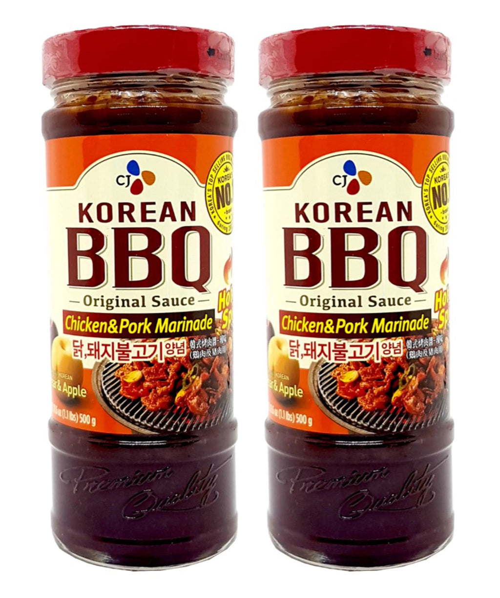 16.9 oz Pack of 2 Hot & Spicy Korean BBQ Marinade X55841