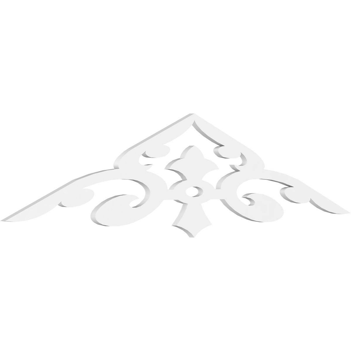 72x22W x 15x22H x 1x22P PVC Gable Pediment V1727