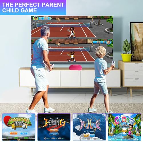 Grey TV Game Console with 2.4G Wireless Gamepad D15361
