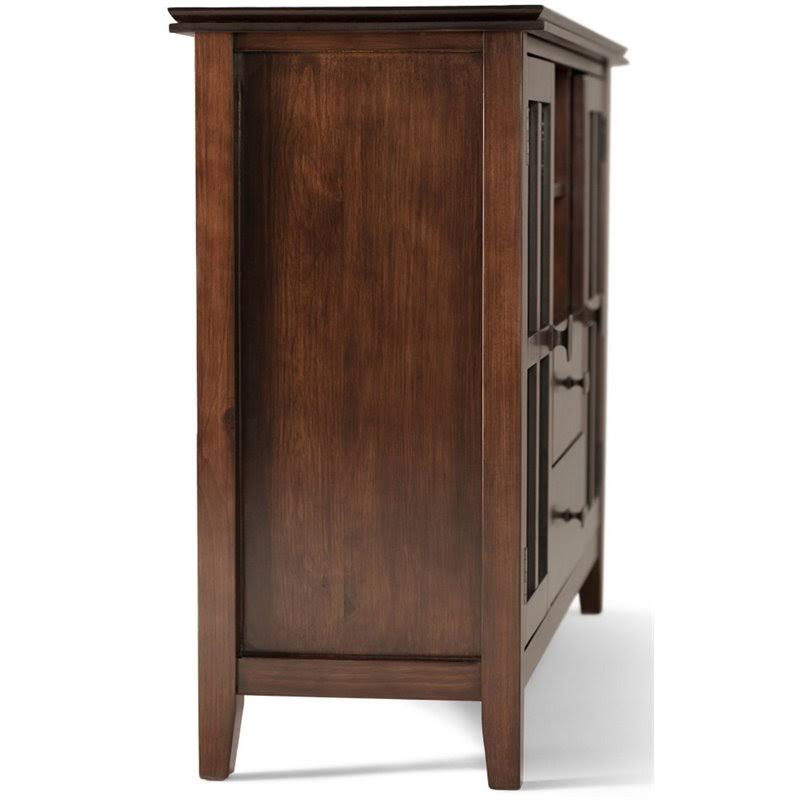 Solid Wood TV Media Stand in Russet Brown K5764